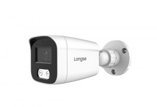 Caméra IP Bullet 8MP 4K Full-Color avec IA et Micro Intégré - Longse